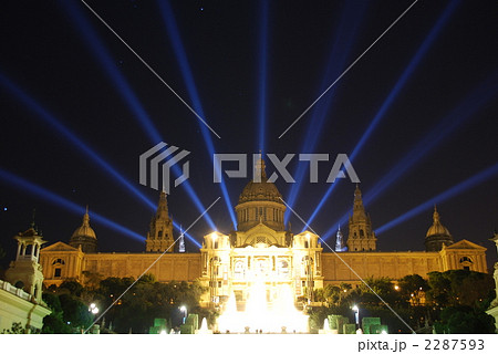 カタルーニャ美術館ライトアップ 2287593