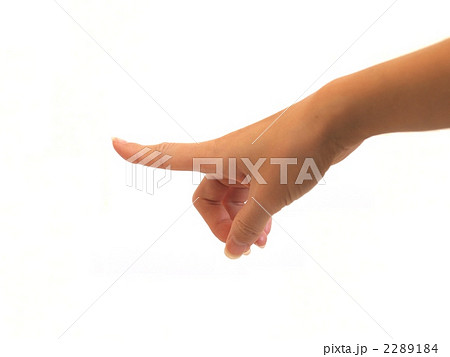 指をさすの写真素材