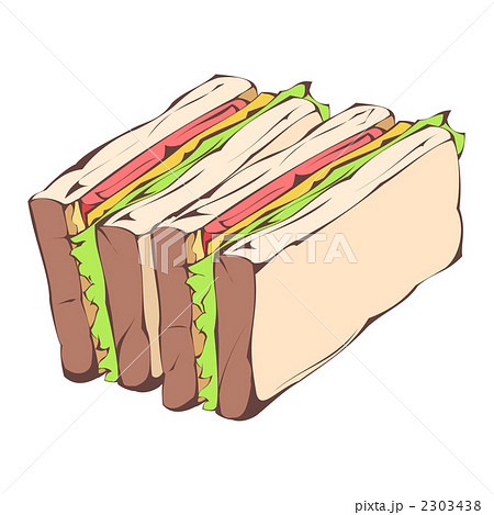 サンドイッチのイラスト素材 2303438 Pixta