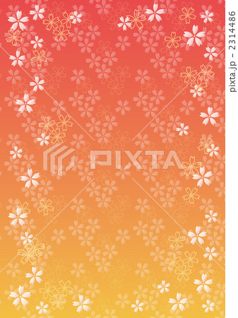 桜地紋グラデーション 赤タテ 桜地紋グラデーション 赤タテ 2314486