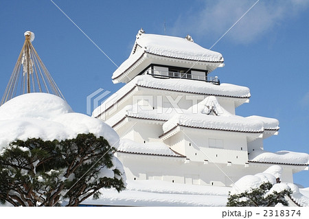 大雪の後の鶴ヶ城 会津若松城 会津若松市 福岡県 大雪の後の鶴ヶ城 会津若松城 会津若松市 福岡県 2318374