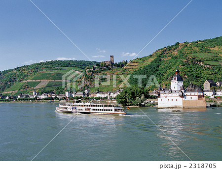 ライン川の古城　プファルツ城 2318705