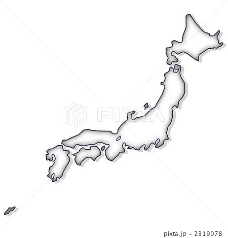 かわいい デフォルメ 日本地図 イラスト