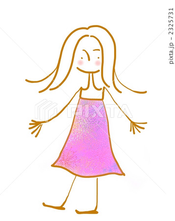 イラスト シンプル ワンピースのイラスト素材