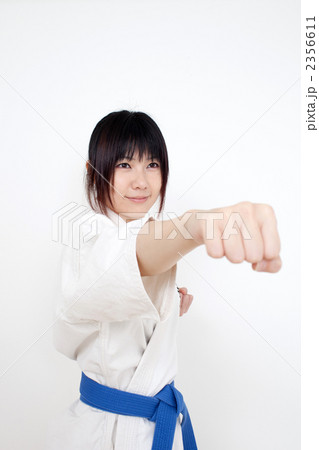 空手の練習をする女性 2356611
