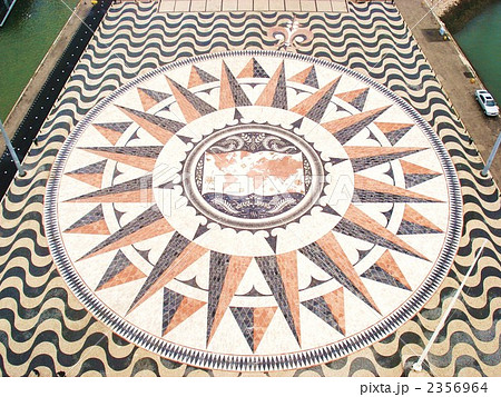リスボンの世界地図のモザイク 2356964