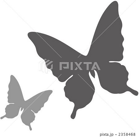 シルエット 蝶のイラスト素材 2358468 Pixta