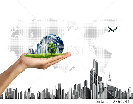 手と地球_K_528865  2360241