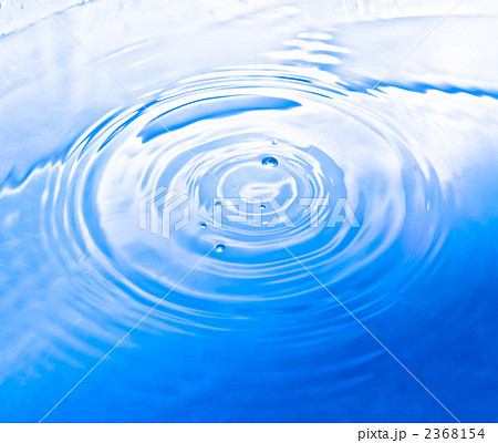 波紋 水 水面の写真素材