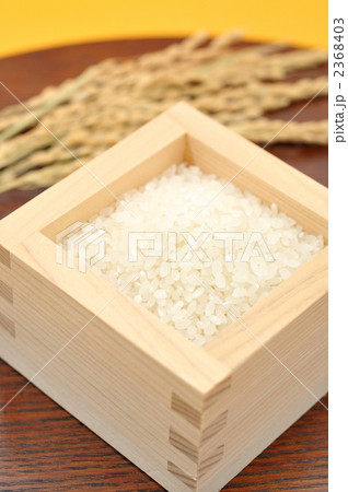 注意）稲穂は品種が不明です。稲穂とお米。 2368403