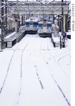 姨捨駅と電車 姨捨駅と電車 2370015