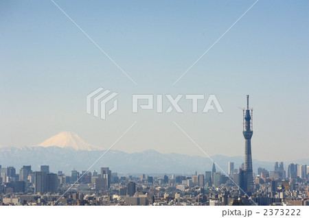 スカイツリーと富士山 2373222