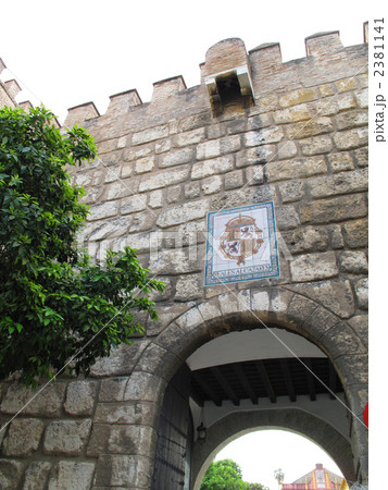 スペイン　セビリアのアルカーサルの門 2381141