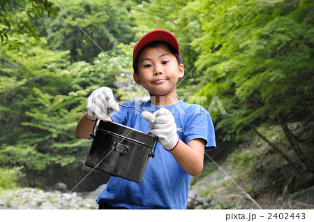 家族キャンプ　飯ごう 2402443