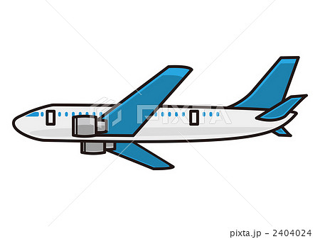 ジャンボジェット機 飛行機 旅客機のイラスト素材