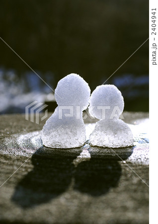 雪だるま　２つ 2404941