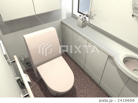 ピンクカラーのトイレ空間 2410609