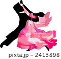 社交ダンス　スタンダードを踊るカップル 2413898