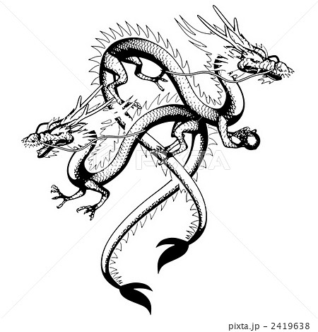 辰 ドラゴン 龍のイラスト素材 2419638 Pixta