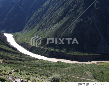 茶馬古道からメコン川上流を望む 2420756