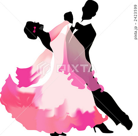 Dancing Ballroom Dance Modern Stock Illustration