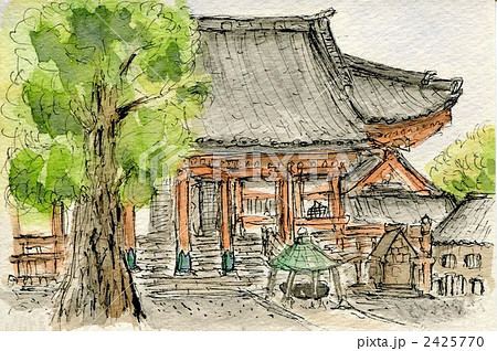 東京池上本門寺　趣味の水彩画 2425770
