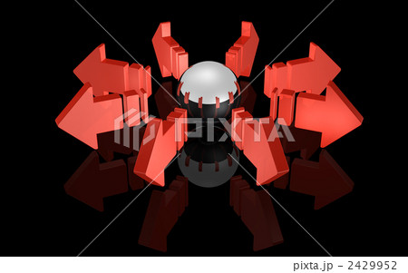 分散を表すイメージCG 2429952