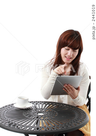 iPadと女性 iPadと女性 2441019