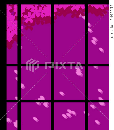 格子の向こうに舞う桜 格子の向こうに舞う桜 2442555