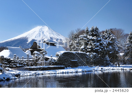 忍野八海から見た富士山 2445620
