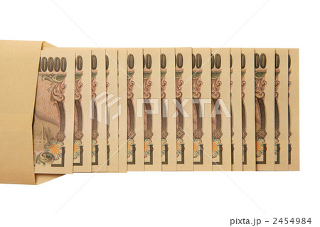 お金　一万円札　封筒 2454984
