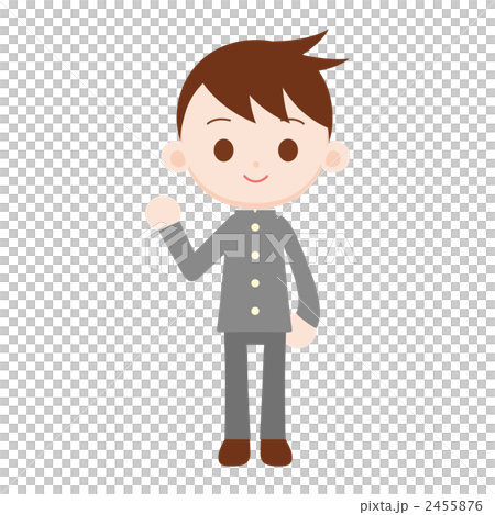 Boys girls wearing school runs Guts pose 2455876