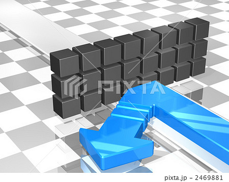 撤退を表すイメージCG 2469881