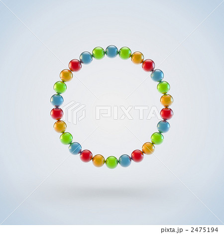 円 円形 サークル 丸 グラデーションのイラスト素材