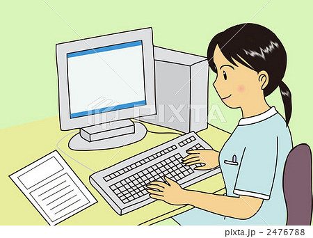 医療事務のイラスト素材 医療事務のイラスト素材