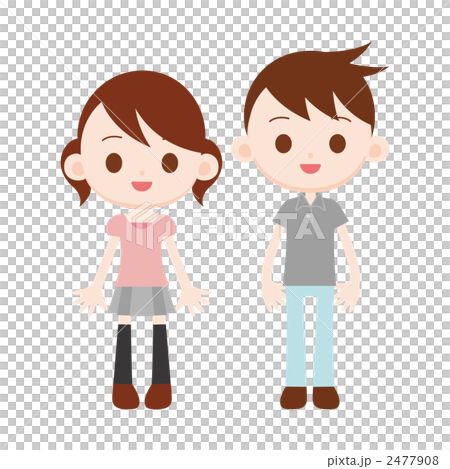 Boys and girls wearing everyday items 2477908