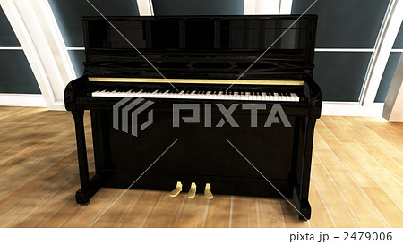 アップライトピアノ ピアノ 楽器のイラスト素材
