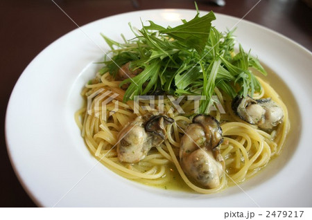 オイスターと水菜のパスタ 2479217
