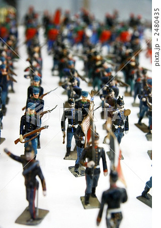 行進 兵隊 フィギュアの写真素材