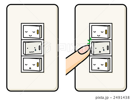 スイッチ2コマのイラスト素材 2491438 Pixta