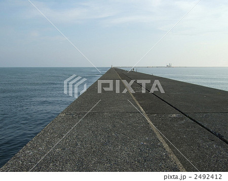 空　海　防波堤 2492412