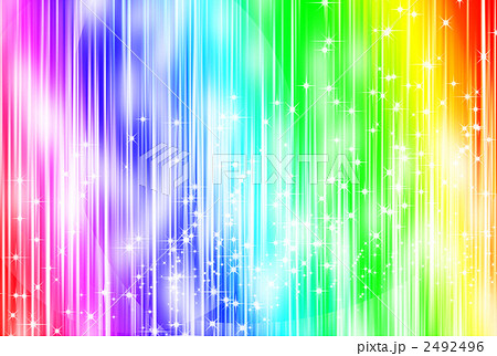 虹色の背景のイラスト素材