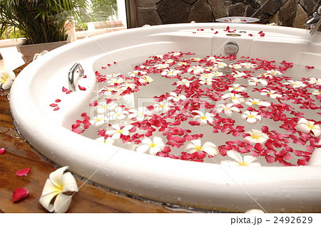 花浴花蕾浴缸 照片素材 圖片 圖庫