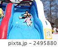 すべり台で遊ぶ兄弟 2495880