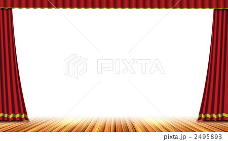 開幕 暗幕 カーテンのイラスト素材 2495893 Pixta