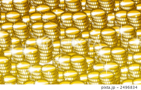 硬貨 金貨 コインのイラスト素材 2496834 Pixta