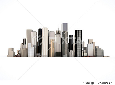街並み 高層ビルのイラスト素材 2500937 Pixta