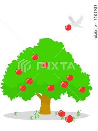 リンゴ 木 イラストのイラスト素材