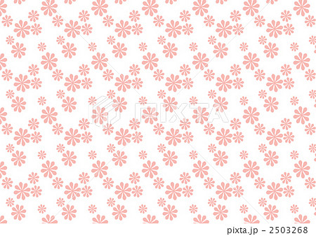 花柄背景 ピンク のイラスト素材