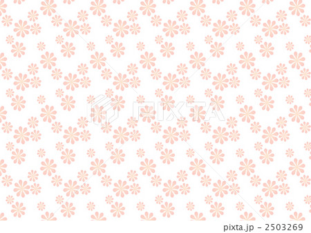 花柄背景 ピンクグラデーション のイラスト素材